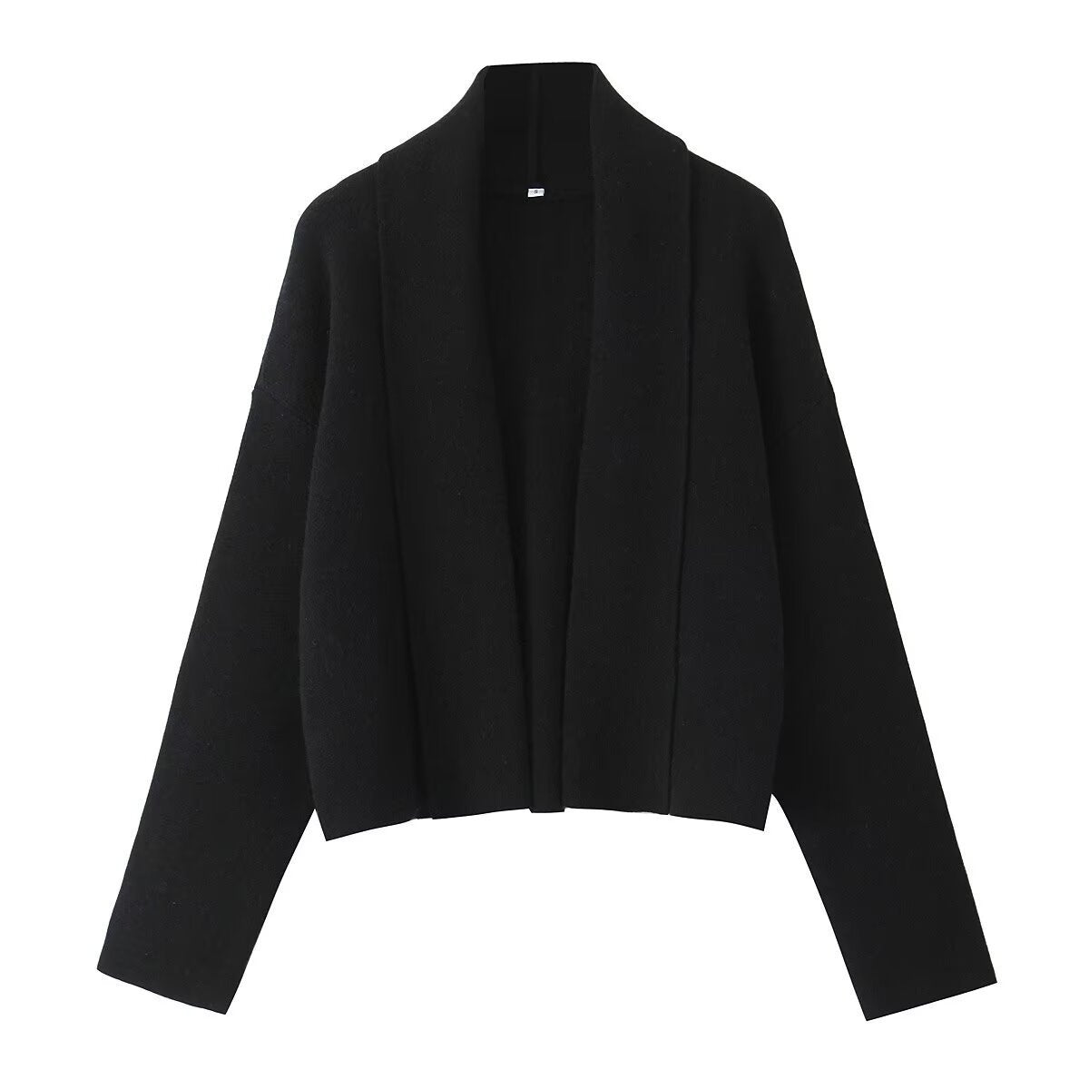 Cardigan en maille avec col écharpe élégant et facile à assortir