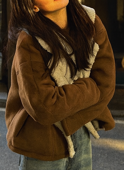 Veste Courte Laine Épaisse