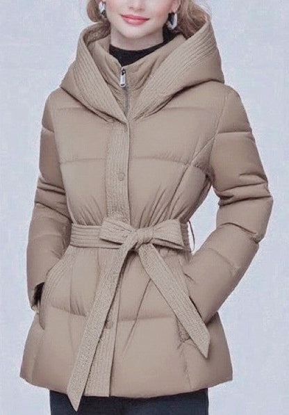 Manteau Ceinturé à Capuche