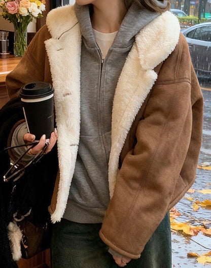 Veste Courte Laine Épaisse