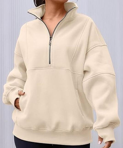 Sweat Zippé Coupe Ample