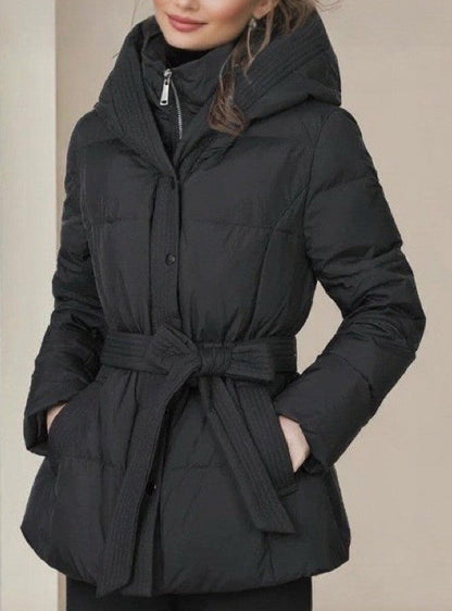 Manteau Ceinturé à Capuche