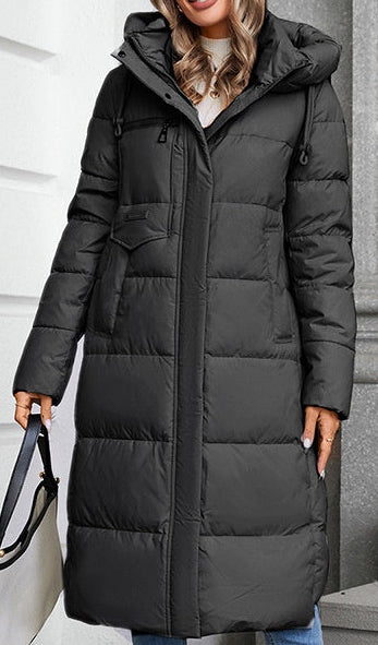 Doudoune Longue Capuche Chic