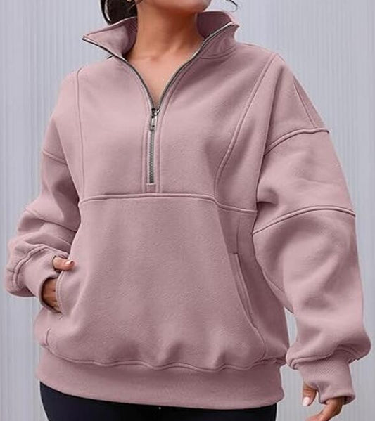 Sweat Zippé Coupe Ample