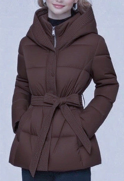 Manteau Ceinturé à Capuche