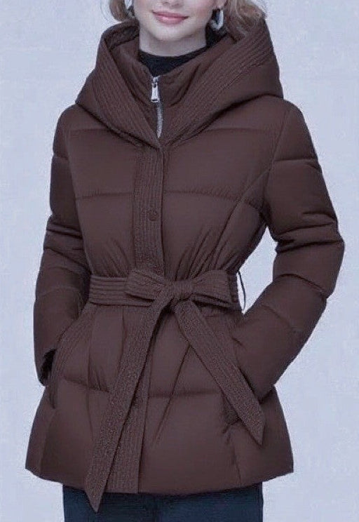 Manteau Ceinturé à Capuche