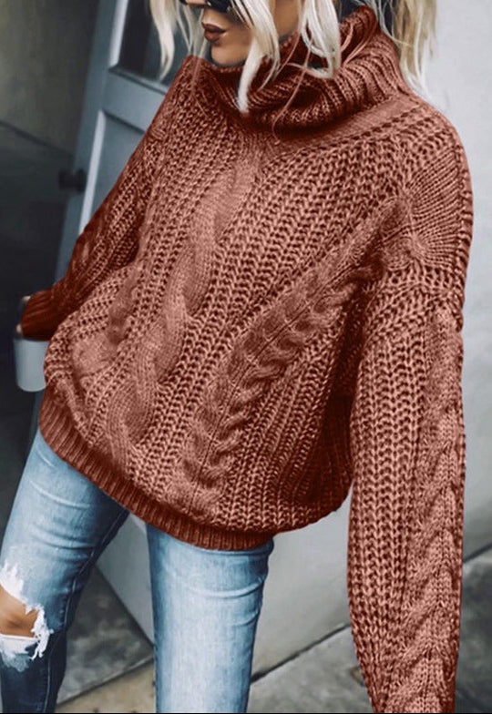 Pull Maille Col Roulé