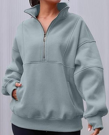 Sweat Zippé Coupe Ample