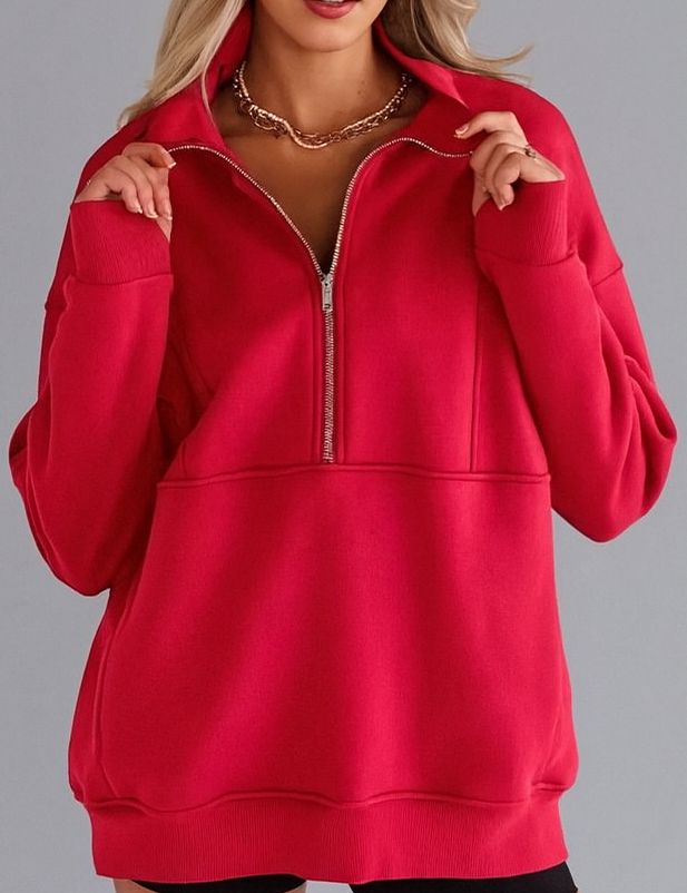 Sweat Zippé Coupe Ample