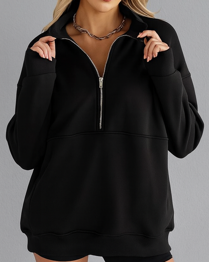 Sweat Zippé Coupe Ample