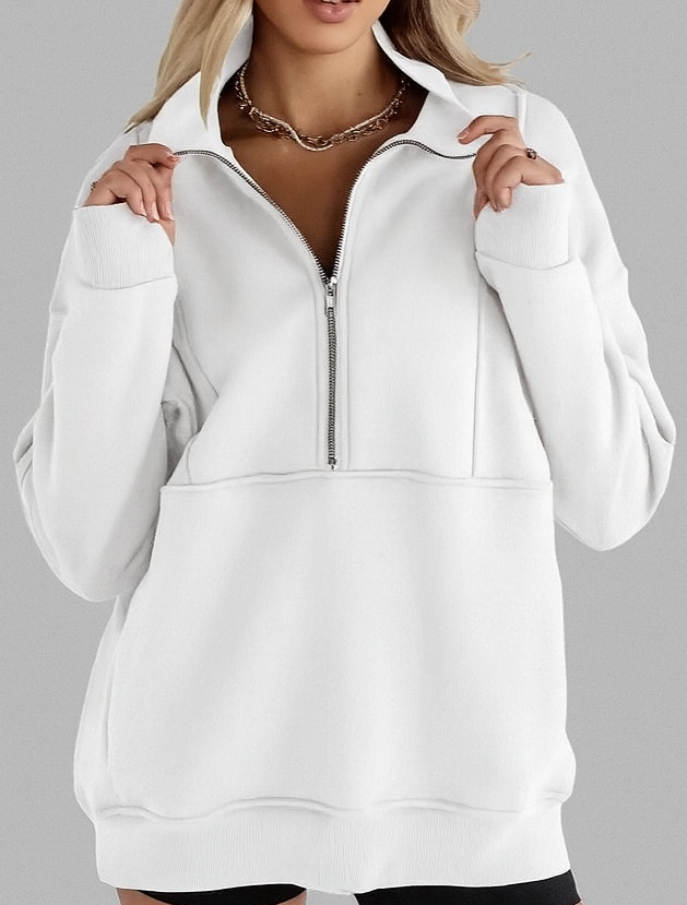 Sweat Zippé Coupe Ample