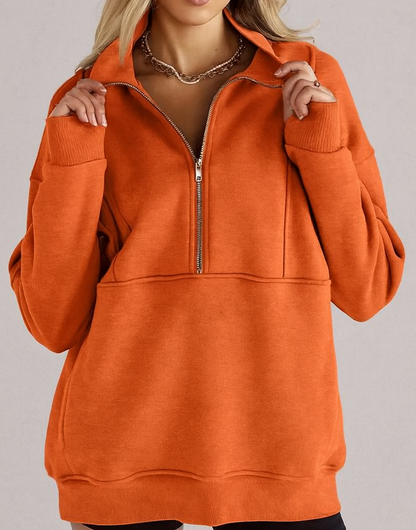 Sweat Zippé Coupe Ample