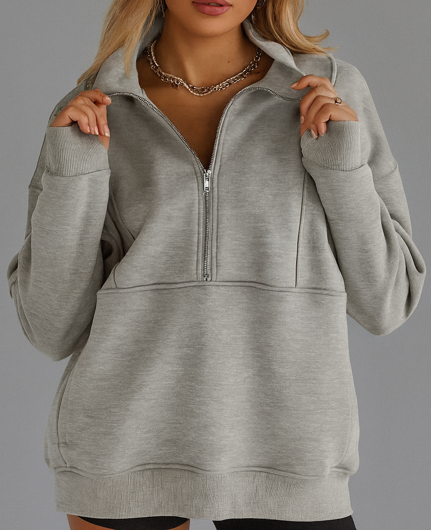 Sweat Zippé Coupe Ample