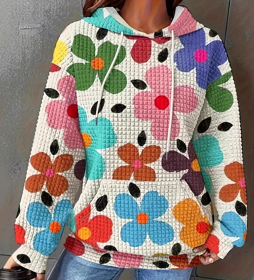 Sweat Capuche Motifs Modernes