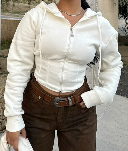 Crop Hoodie Look Tendance