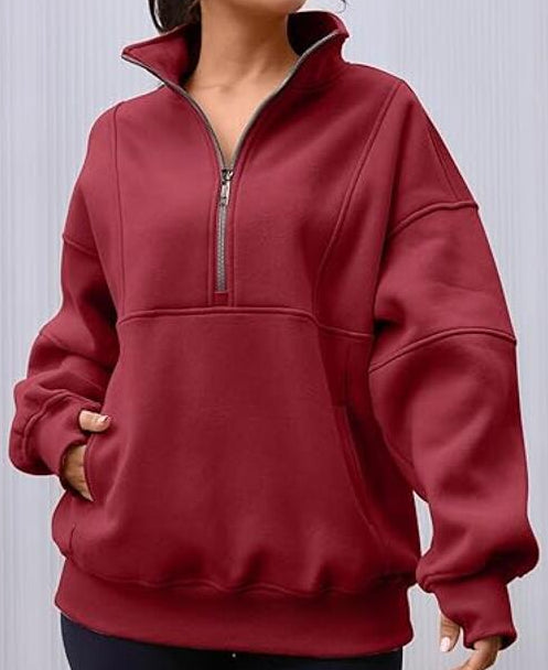 Sweat Zippé Coupe Ample